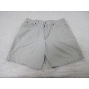 VTG High Sierra Shorts Mens 40 Beige Loose Fit Dungarees w/Pockets‎ Cotton